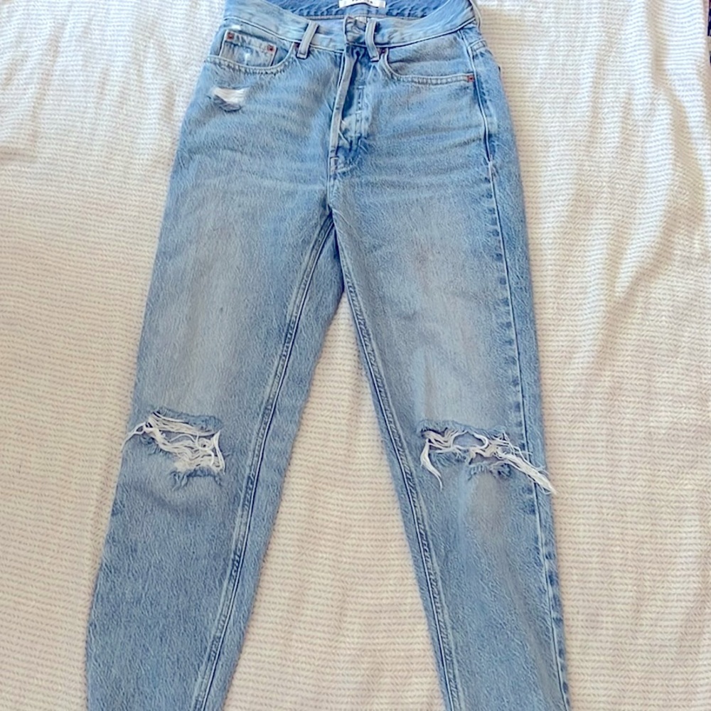 Light blue denim slim fit jeans